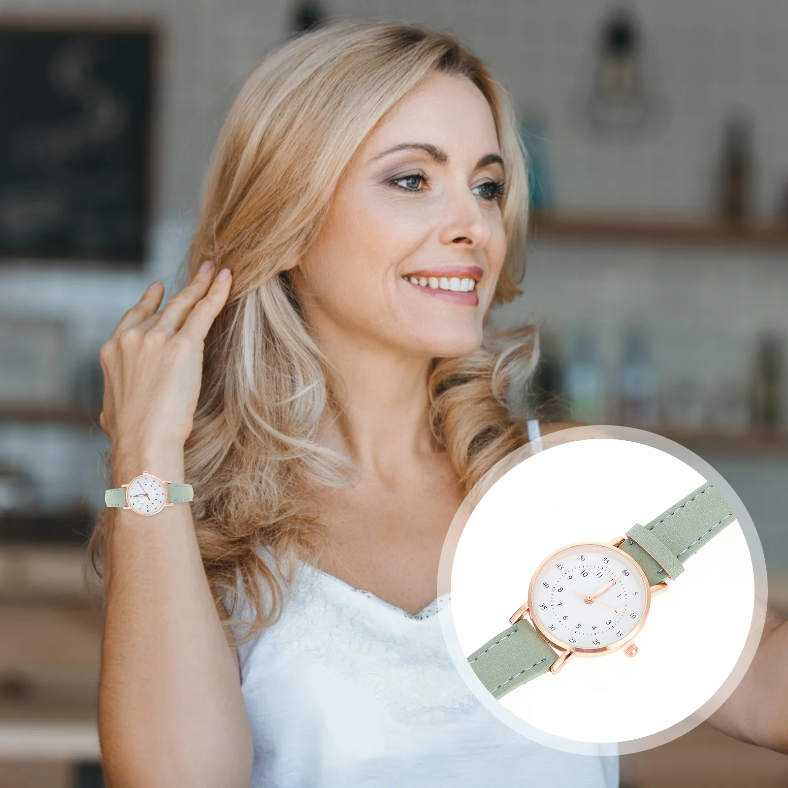 Dames Horloge Vrouw Digitale Sierlijke Casual Horloges Dame Polshorloge Verstelbare Riem Meisjes Mode Vrije Tijd