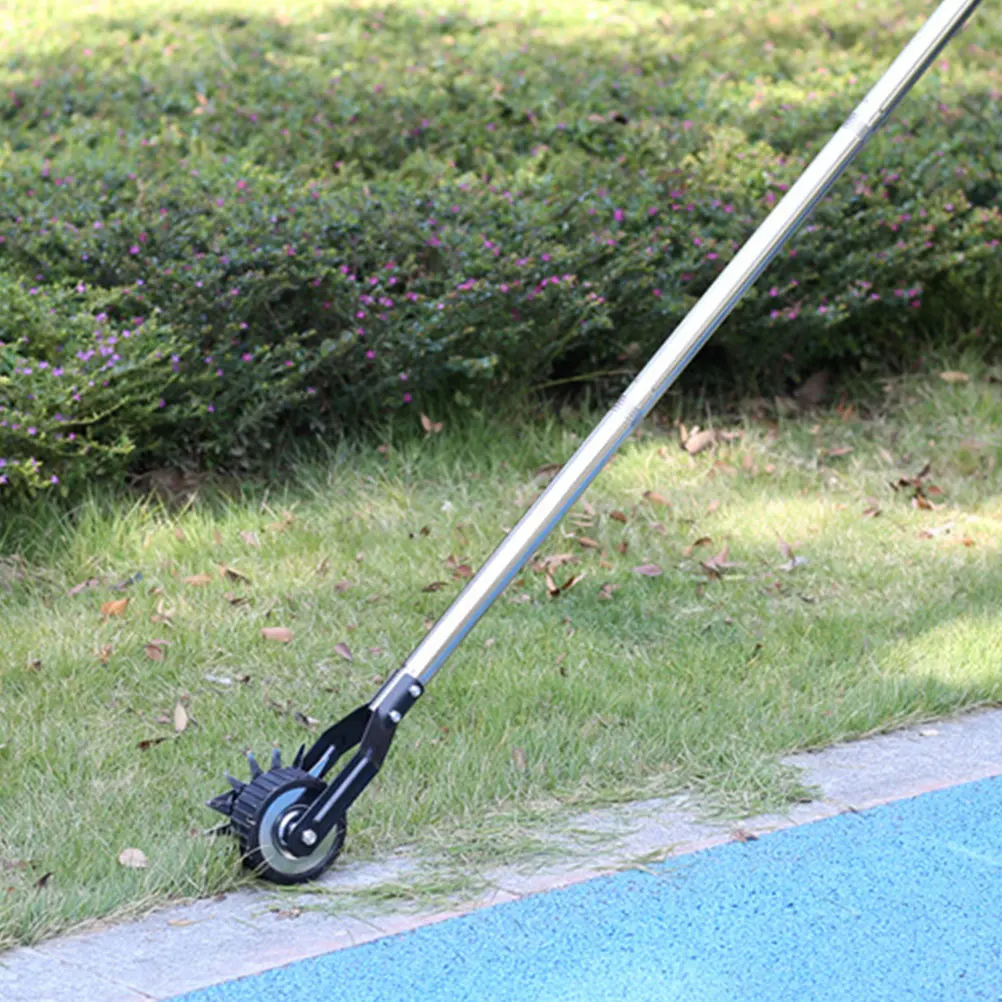 

Durable Lawn Edger 3 Sections 1 2m Wheel Rotary Metal Trimmer Manual Garden Tool Weeding Shear Extended Handle Easy Disassembly