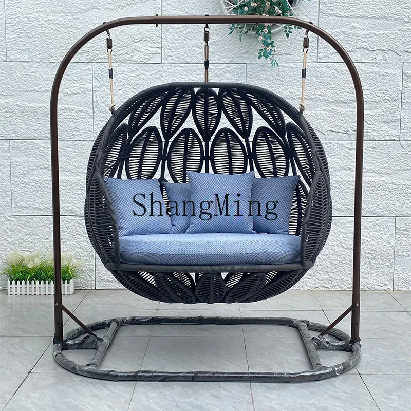 

CL Internet celebrity Bird's Nest Villa Garden Outdoor Courtyard Swing Rattan Hanging Basket Hotel B & B Cradle