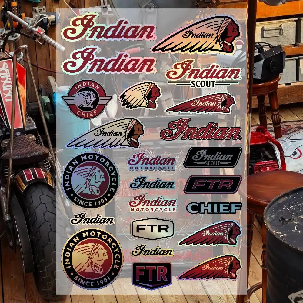 I-ndian Waterproof Vinyl Stickers for Car Motorcycle Bike Skateboard Laptop Bottle Phone