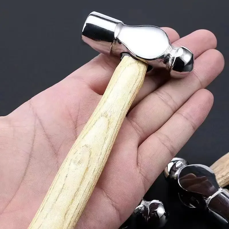 Hand Tools, Mini Hammer Smashing Walnut Round Head Wooden Handle Hammer Car Escape Tool Hand Hammer Multi Function Tool
