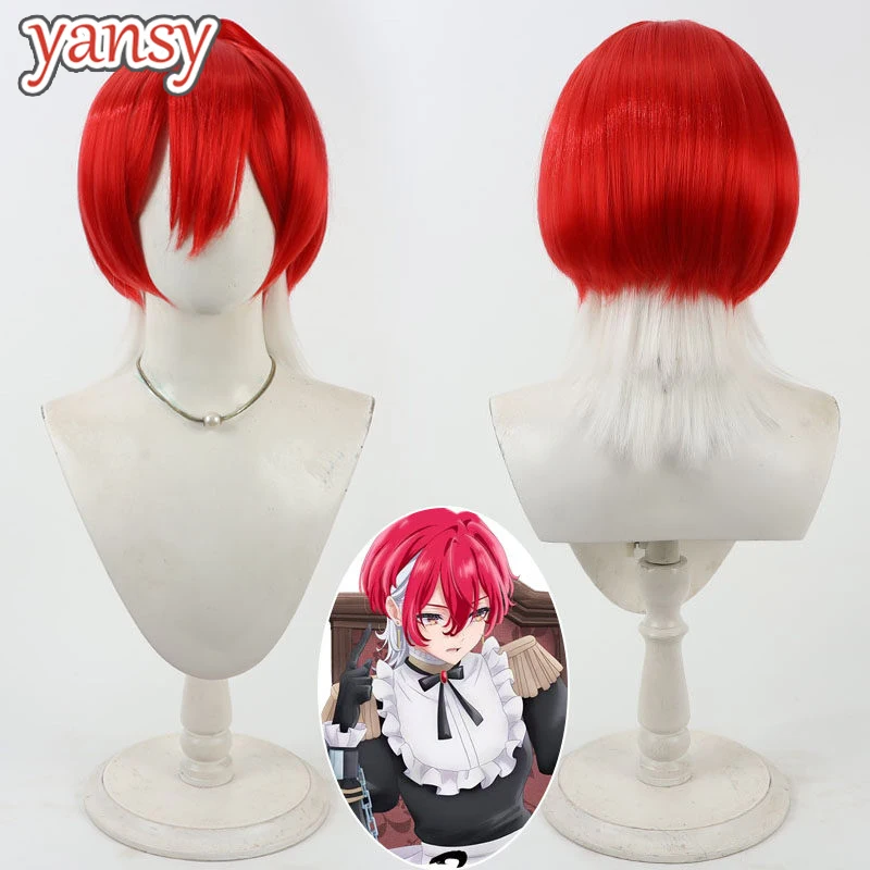 

Yansywig Synthetic Hair Beniya Cosplay Wigs Playing Death Games to Put Food on the Table Beniya RedMixedWhite Wig Heat Resistant