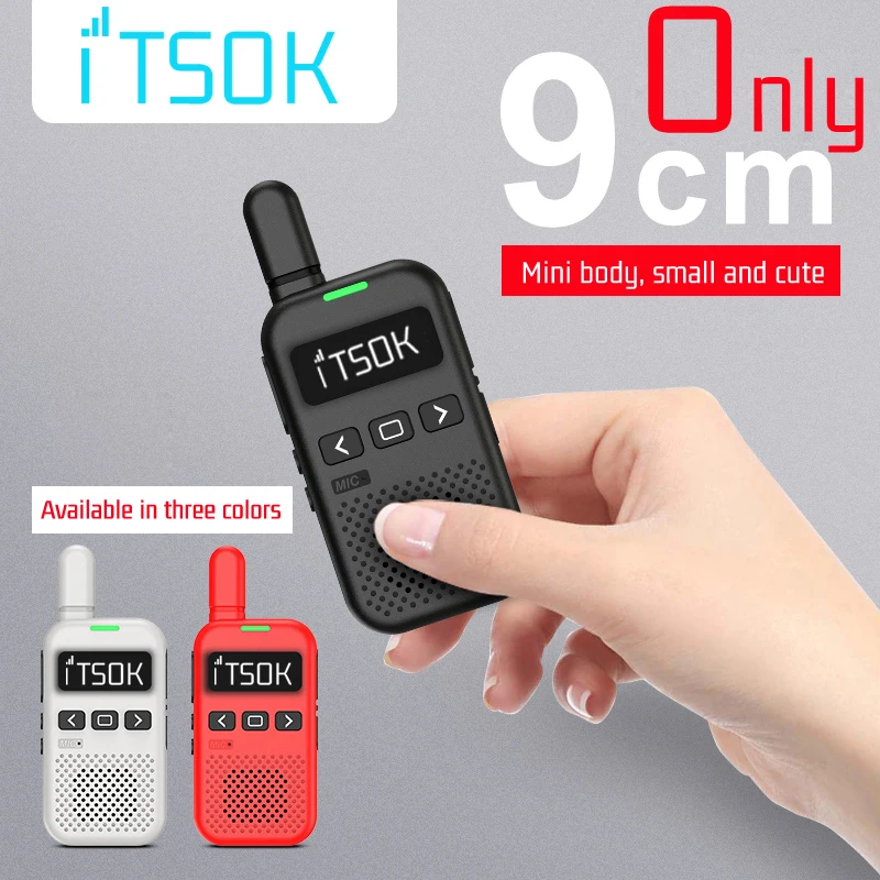 Type-c Charging UHF Gifts Colorful Fuselage Two Way Radio Long Range Tablet Walkie-Talkie Mini Toys For Kids Boys Girls