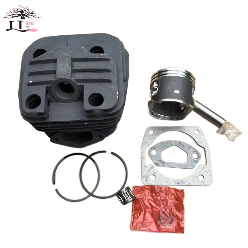 Графитовый материал, поршневое кольцо цилиндра, комплект прокладок стопорного кольца, 45 мм для китайской бензопилы 52 5200 52cc ZENOAH G5200 TY