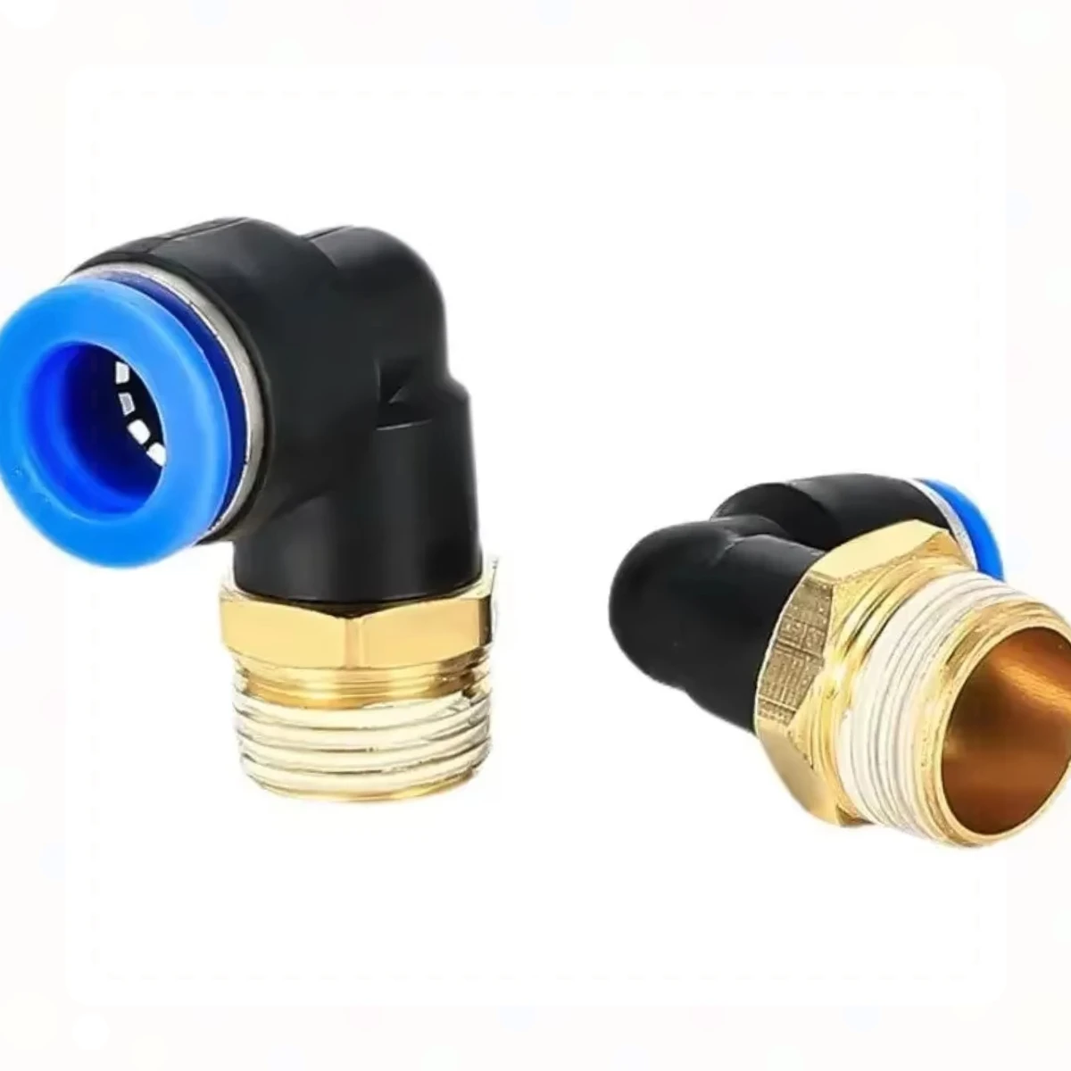 1Pcs PLF Hose OD 4 6 8mm - Female Thread M5'' 1/8'' 1/4'' 3/8'' 1/2'' Pneumatic Elbow Connector Tube Air Push in Fittings