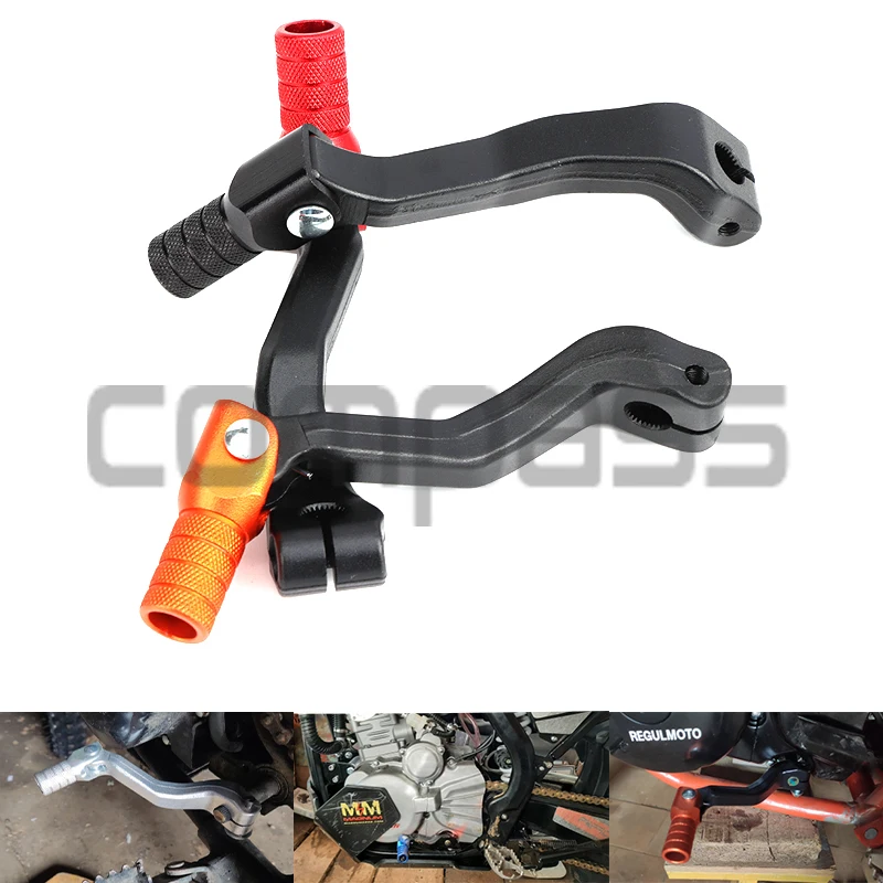 Off-Road Motosiklet Katlanır Vites Kolu 110/125/140/150/160/250cc Dirt Bike Motosiklet Vites Kolu Modifikasyonu için uygundur