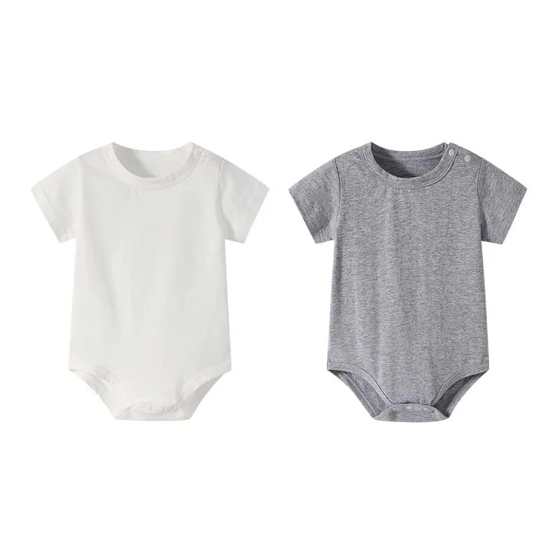 Summer Fashion short sleeved newborn clothes newborn baby crawling clothes 0-12 months Male girl Baby jumpsuit Odell cotton