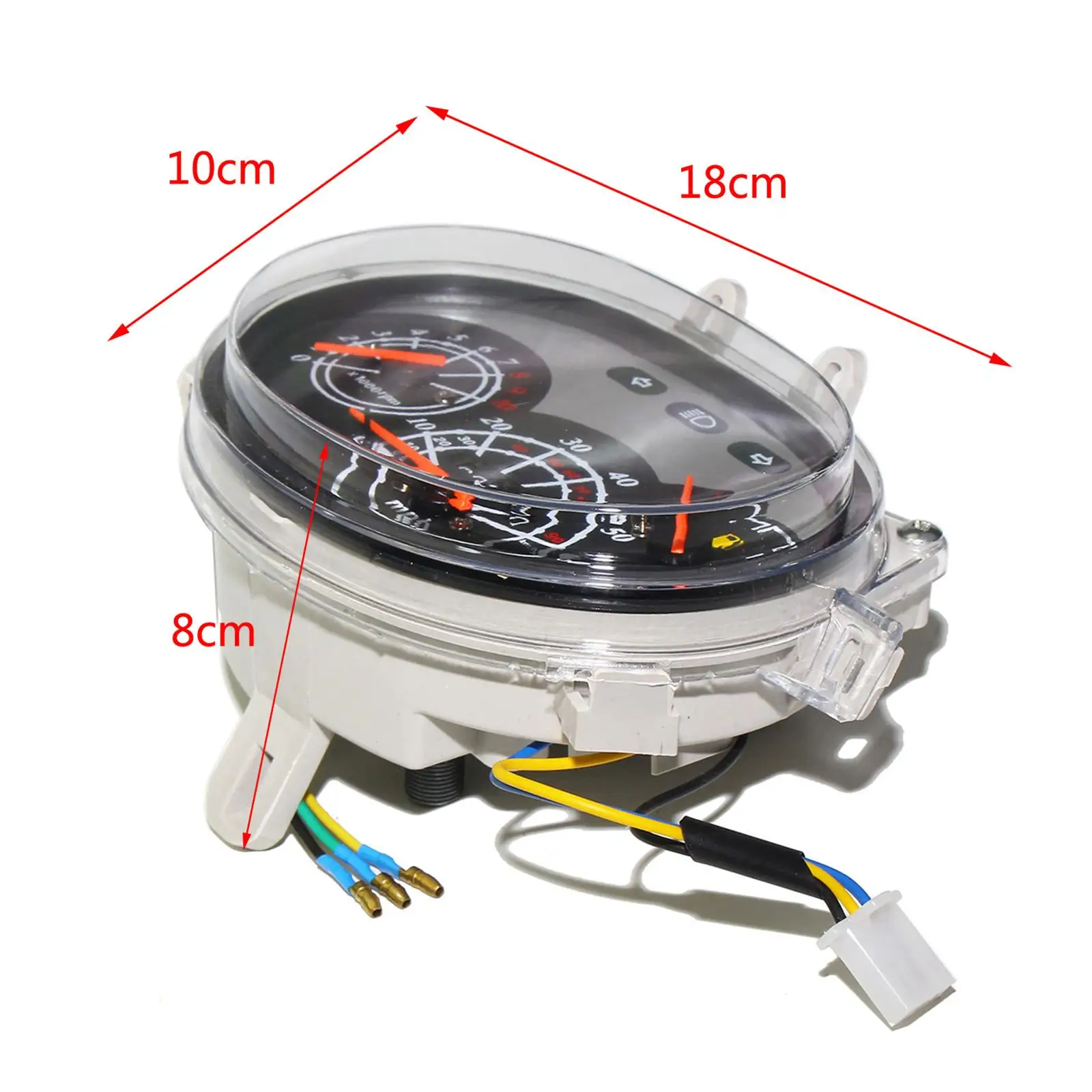 Digital Motorcycle Tachometer Speedometer Dashboard Instrument Meter for 12V Motorbike Odometer Fuel Level Universal Display