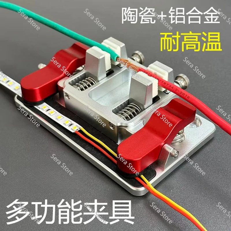 Welding Wire Fixing Fixture for LED PCB Circuit Board Repair Heat-Resistant Clamp with Alligator Clips Soldering Repair Station