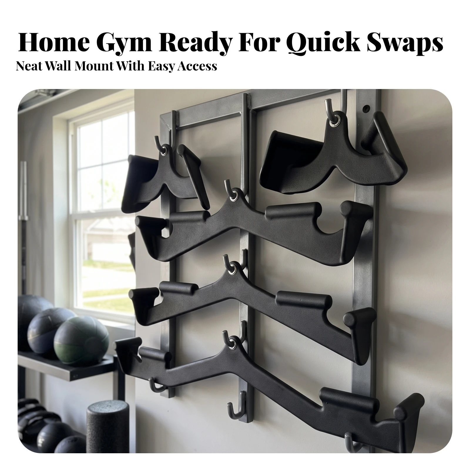 5 Pieces Pull-Back Handles Heavy-Duty Steel Exercise Equipment Handles Exercise Attachment Comfortable Hardware Long-Lasting