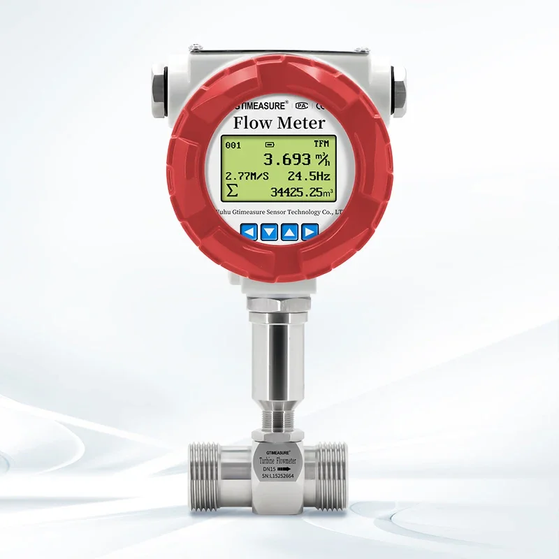 

2026 Digital Liquid Flowmeter Medidor De Flujo De Turbina 0.5 Accuracy High Quality Stainless Steel