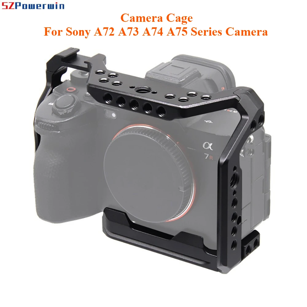 

Профессиональный полнокадровый металлический каркас для камеры Sony A72 A7R3 A7R4 A7R5 — защитная установка с несколькими точками монтажа