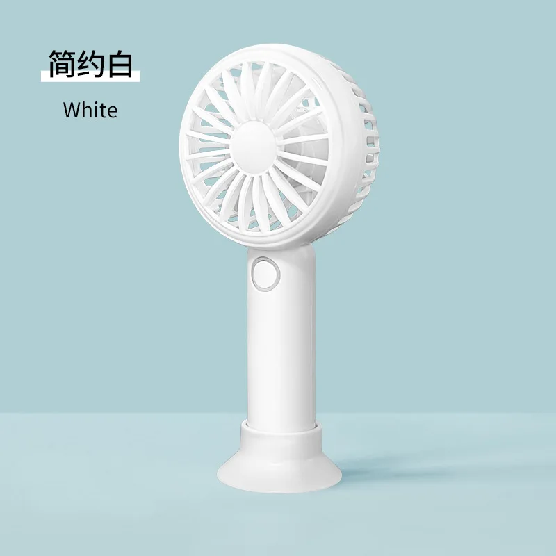 Mini Fan Handheld Desktop Ultra-Quiet Wind Power With Coloured Lights USB charging Desktop Electric Small Fan