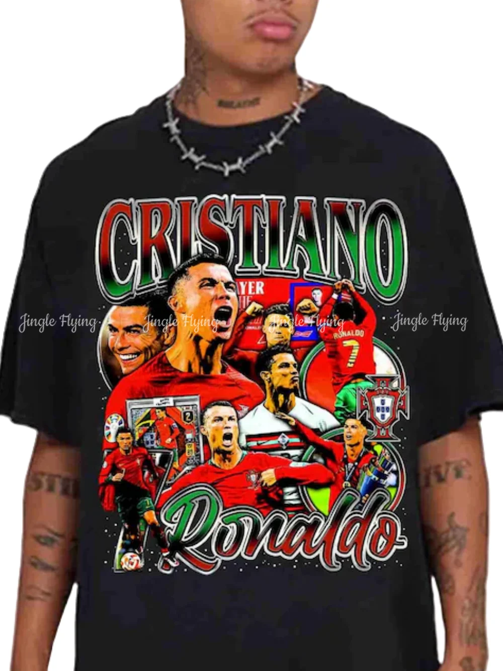 Vintage 90s Graphic Style Ronaldo Shirts Bootleg Sweatshirt Youth T-Shirt