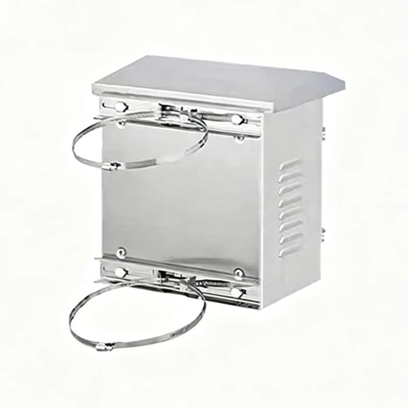 Stainless Steel Clamp Mount Electrical Enclosure IP54 Waterproof Dustproof Outdoor Pole Mount Junction Distribution Box