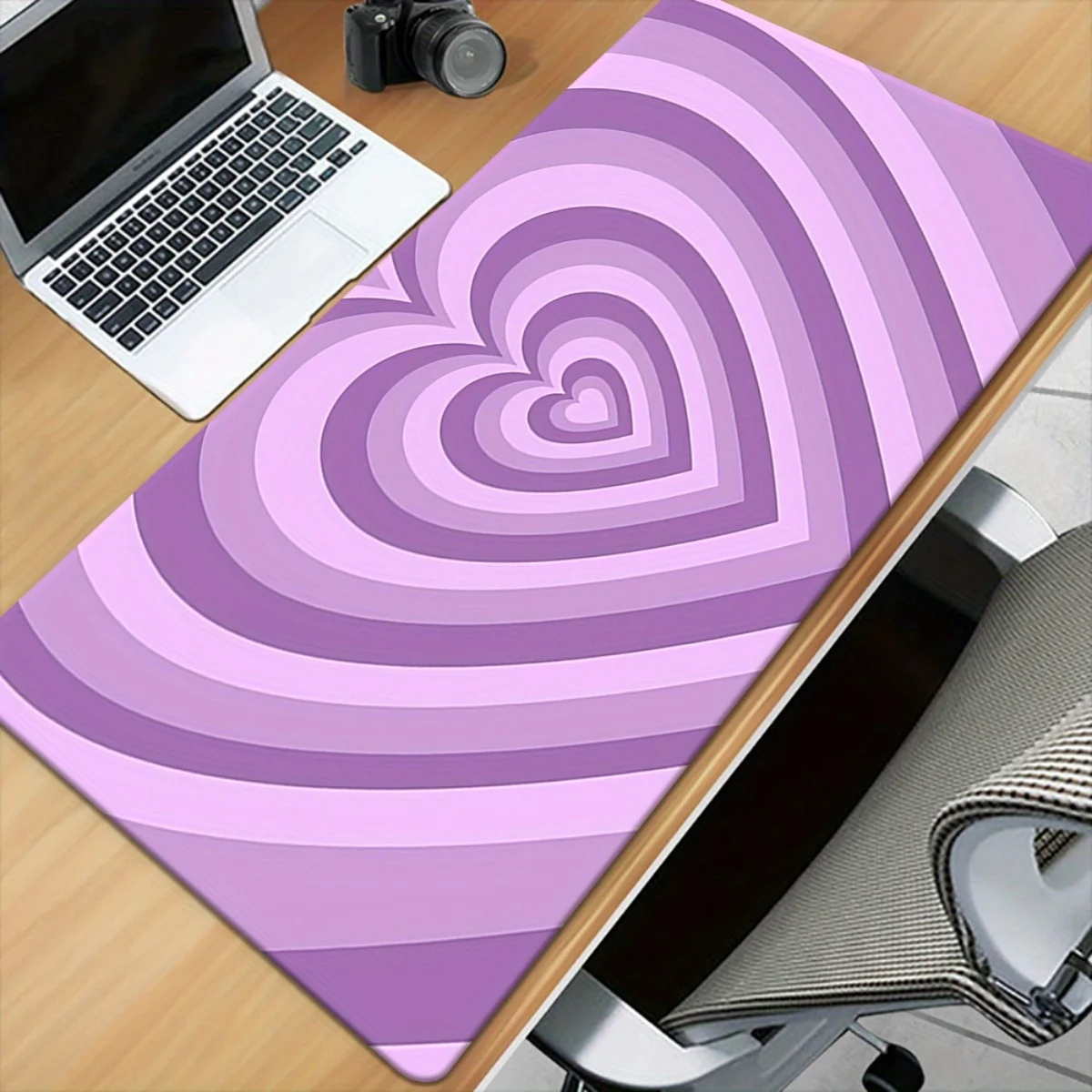 

Purple Heart Design XXL Gaming Mouse Pad Desk Mat Durable Rubber Office Computer PC Gamer Accessory Gift for Family Friends