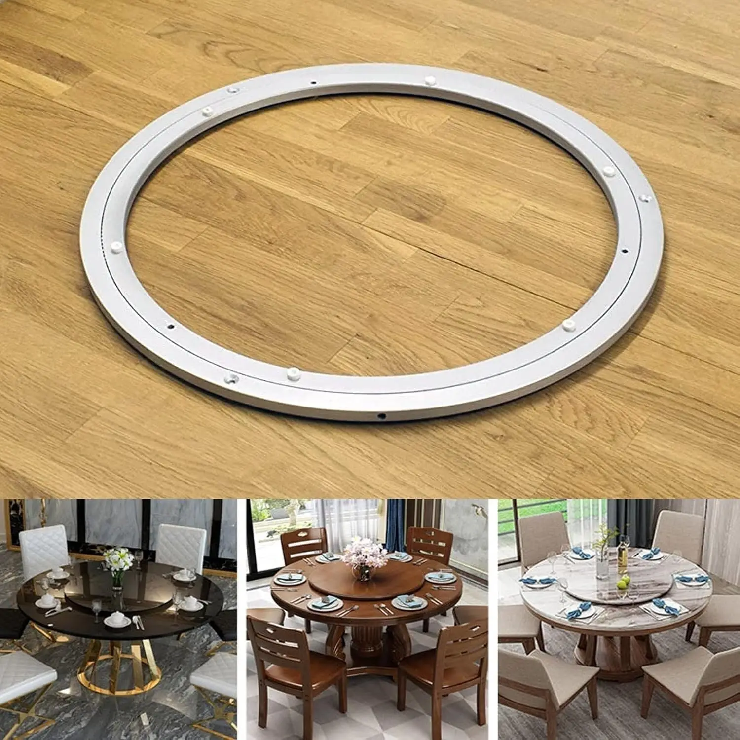 

Компонент с гладким подшипником, часть Lazy Susan, алюминиевый металл, фурнитура Lazy Susan для деревянного или мраморного проигрывателя