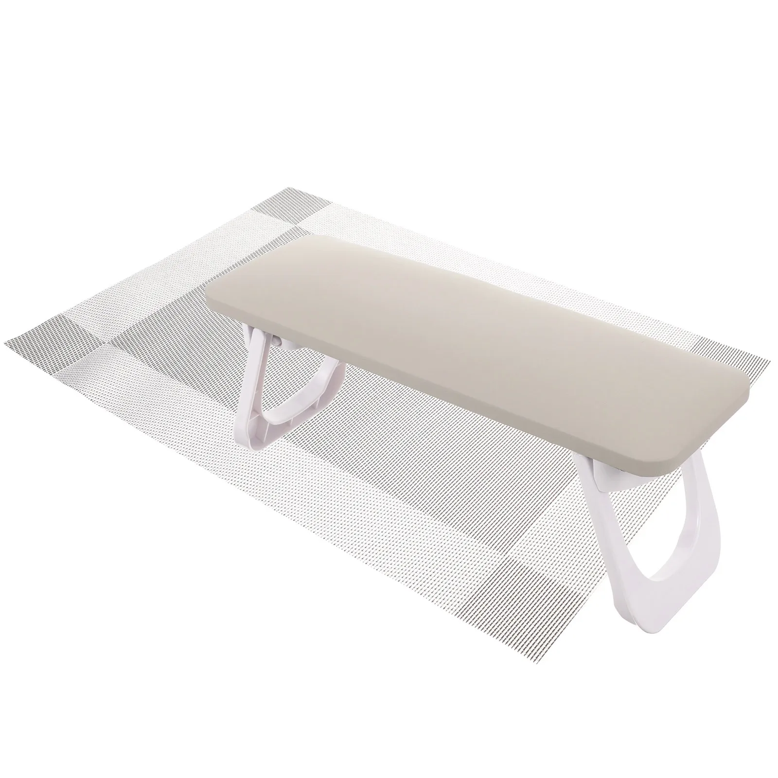 1 قطعة مسند اليد للأظافر للتقليم دعم الذراع خفيف الوزن مع مساحة تخزين الأدوات تصميم مريح لصالونات التجميل للاستخدام المنزلي للأظافر