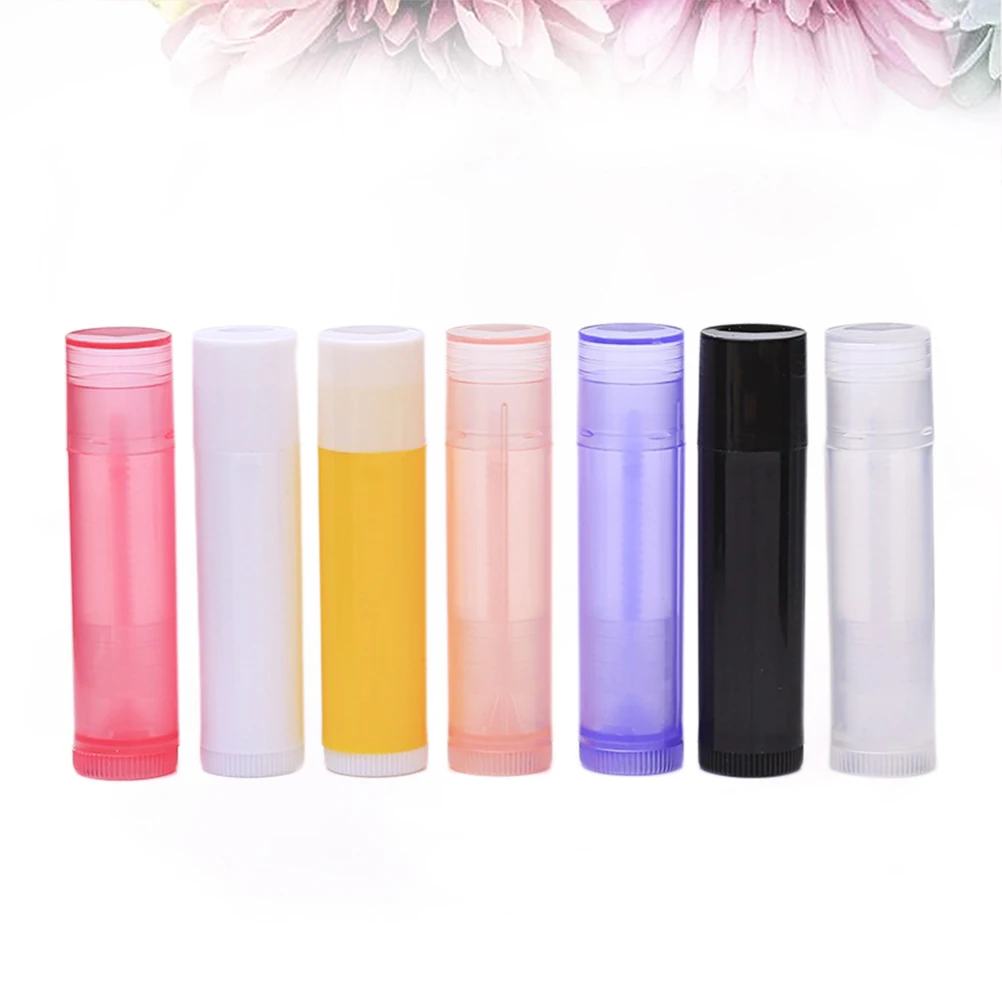

56pcs 5g Empty Plastic Lip Balm Tubes Caps Lipstick Lip Gloss Containers Packaging Dispenser Refillable for Women