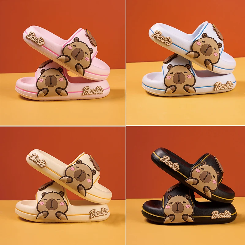 

Children Capibala Slippers Cute Cartoon Girl EVA Home Slippers Non Slip Summer Bedroom Sandals Soft Kids Beach Slides Fashion