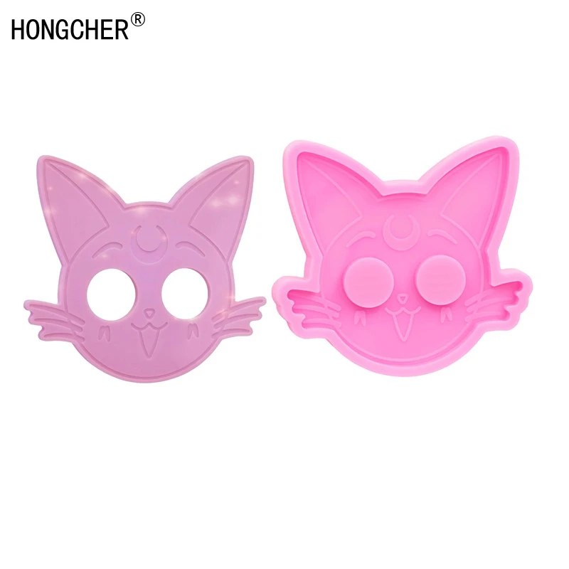 NewShiny animal cat keychain self defense tool silicone mold pendant jewelry silicone mold handmade diy kitchen cake baking tool