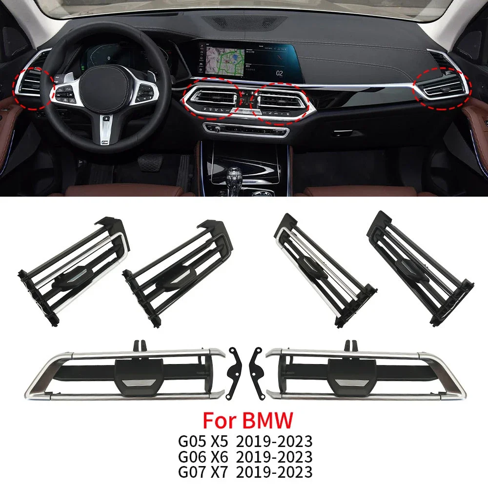 

For BMW X5 X6 X7Car Front Left Right Middle Air Conditioner Grille Vent Outlet Slip Accessories Replacement For BMW G05 G06 G07