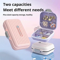 Pill Storage Box Multi-purpose Compact Weekly Drug Case with Lock Design for Outdoor Travel Tablet Organizer Medicine Container