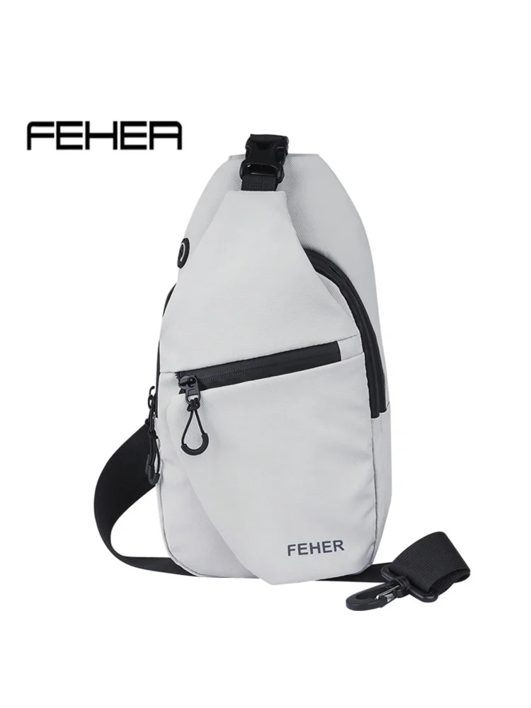 حقيبة ركاب الدراجات النارية عالية الجودة من FEHER، سعة كبيرة، أنيقة، لون محايد، حقيبة رياضية خارجية للمسافرين غير الرسميين باللون الأسود