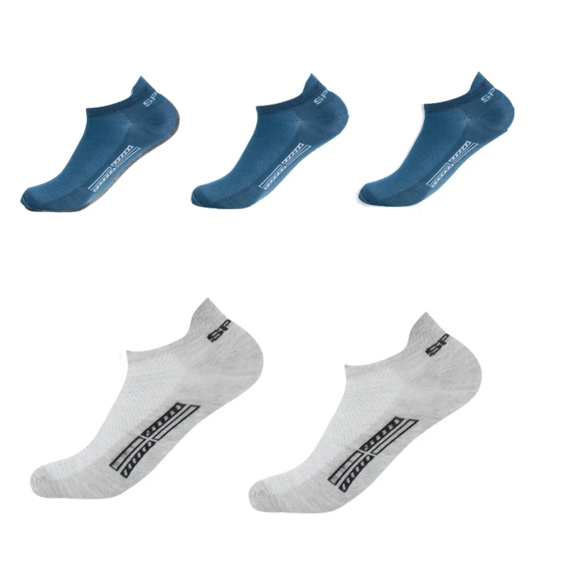 5 Pairs/Lot High Quality Men Ankle Socks Breathable Cotton Sports Mesh Casual Athletic Thin Cut Short Sokken Plus Size, image 10