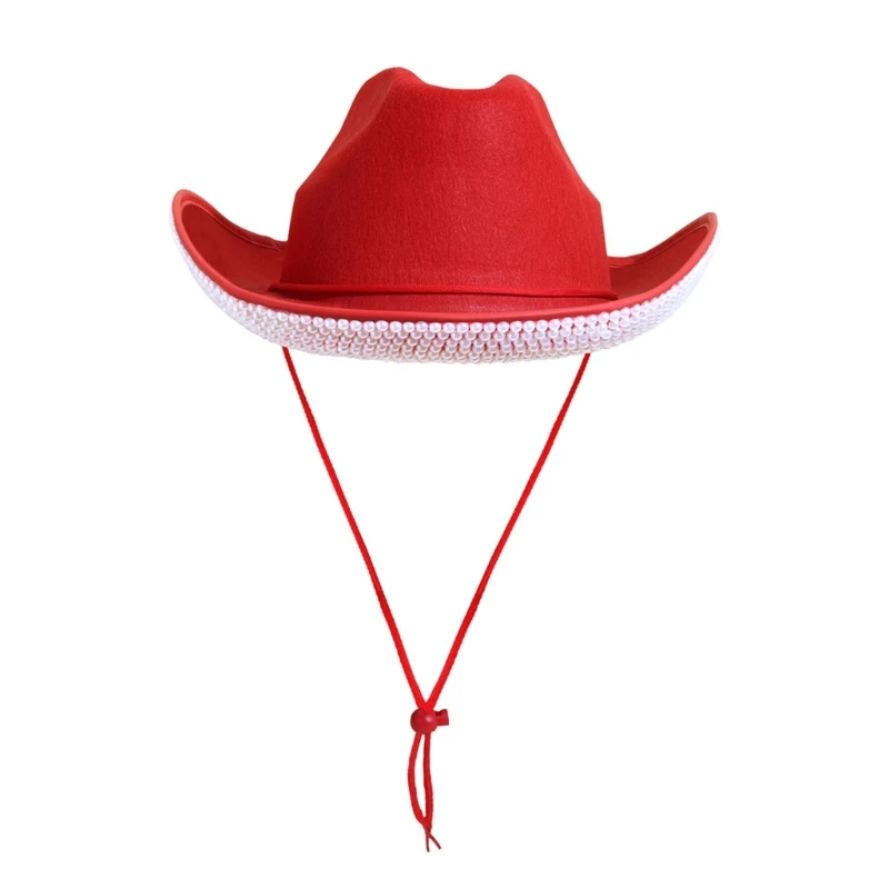 Wear Resistant Cowgirl Hat for Woman Male Breathable Cowgirls Hats Ethnic Traveling Cycling Photography Western Hat