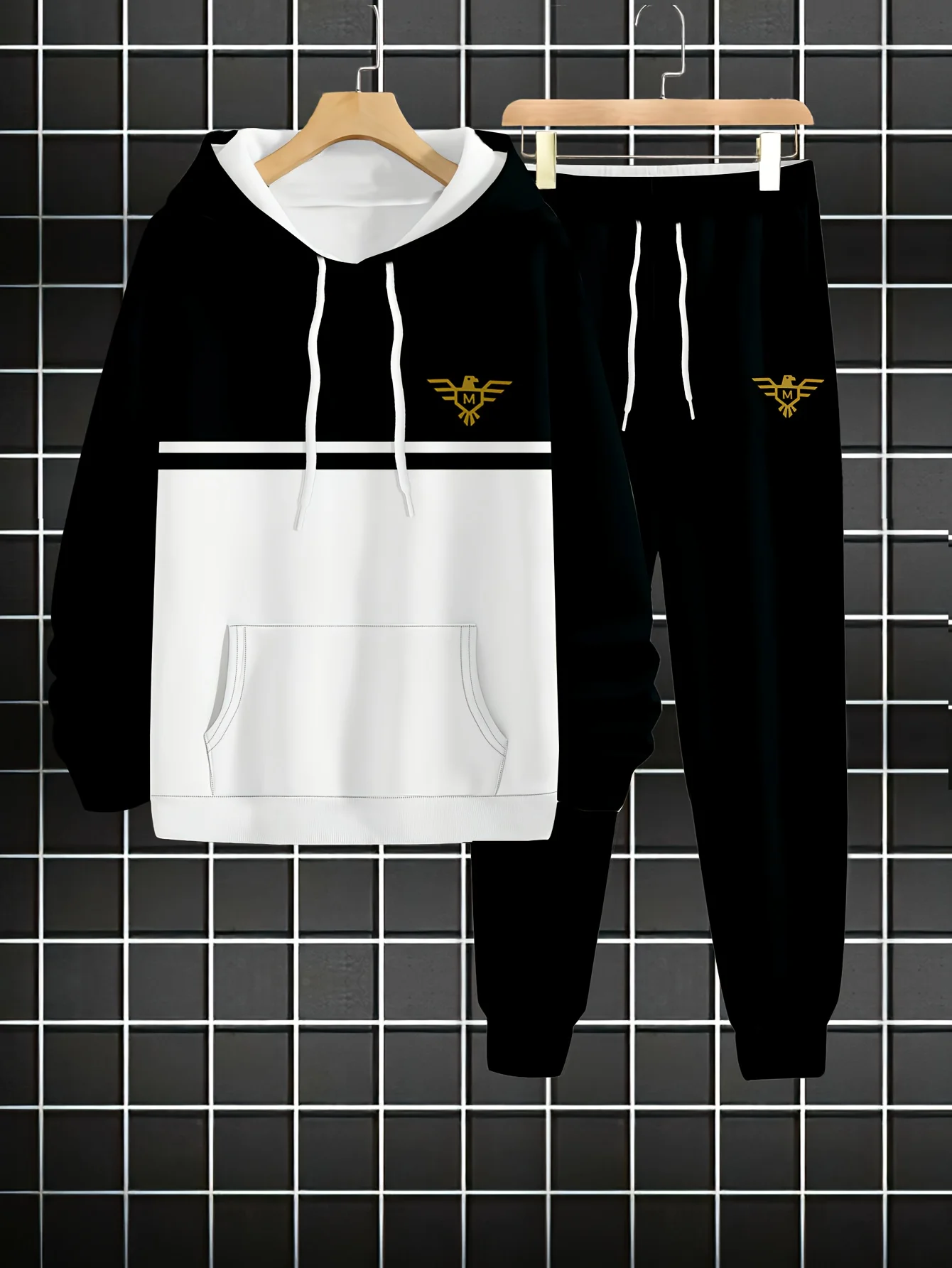 

2025-26 Autumn/Winter New Y2K Sports Set Simple 3D Printed Men's Fashion Super Large Comfortable Daily Street Two Piece Set