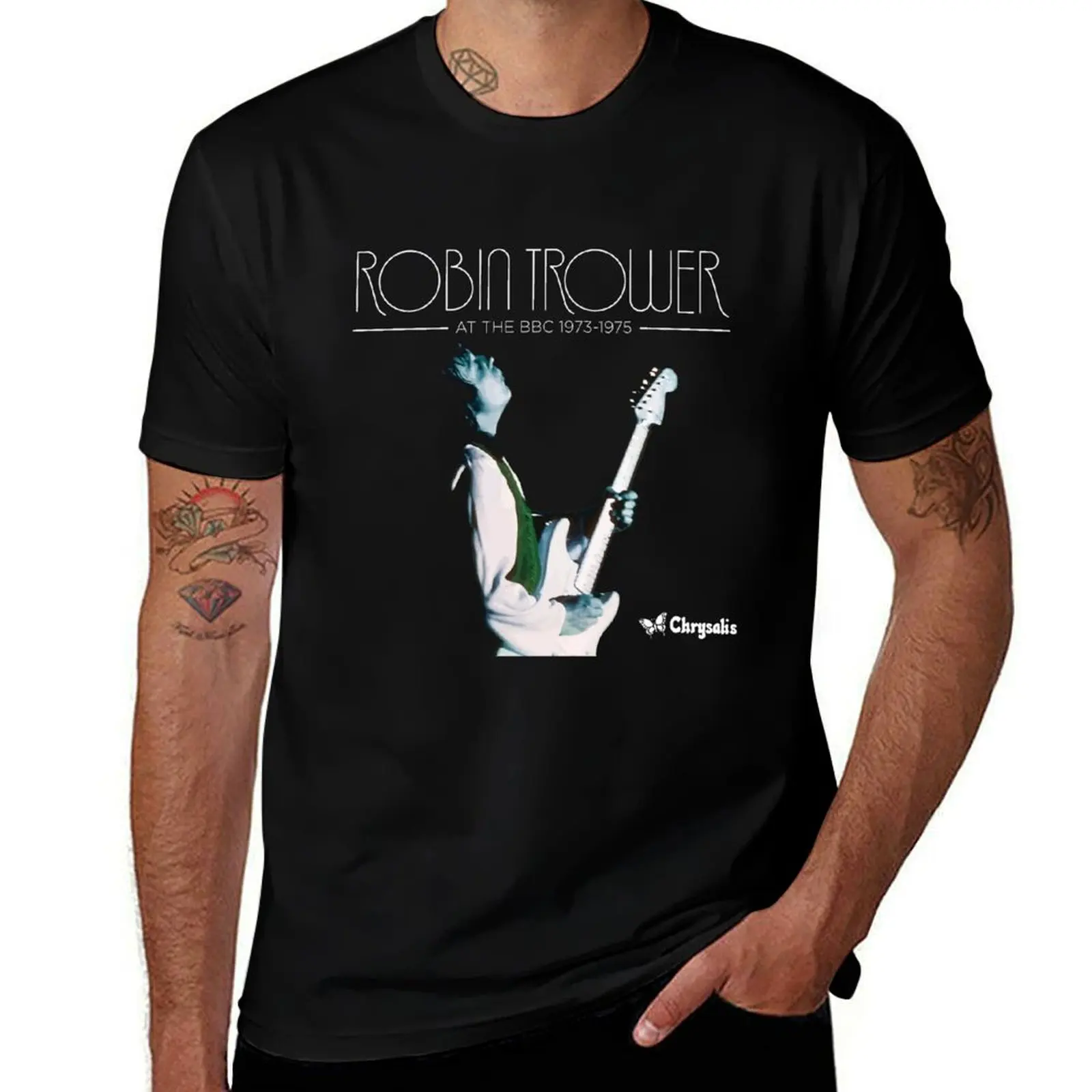 Robin Trower - at The BBC 1973-1975 T-Shirt Large Size Breathable Tee