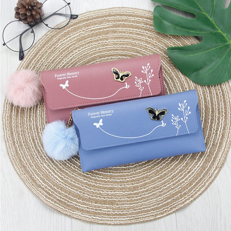 Fashion Zipper Wallet Ladies Long Wallet Tote Bag Coin Card Holder PU Leather Wallet Wallet