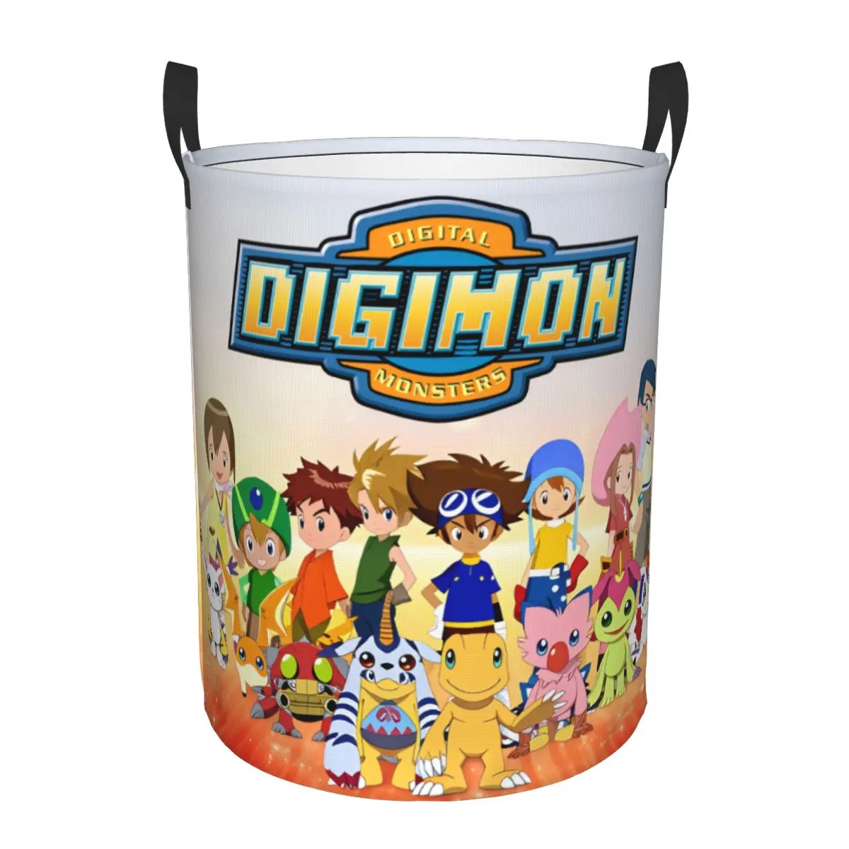 Digimon Japanischer Videospiel-Wäschekorb, großer Wäscheaufbewahrungskorb, Anime Manga Buch- und Socken-Organizer für das Badezimmer