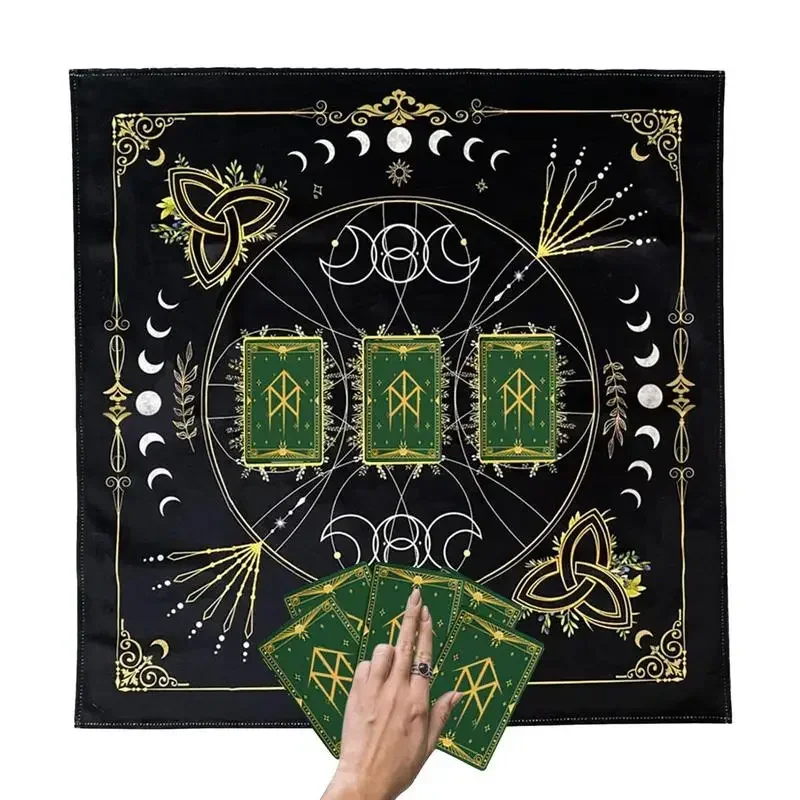 مذبح القماش التارو القراءة حصيرة سميكة المخملية مفرش طاولة الروحية أوراكل بطاقة الوسادة لغرفة الكهف جدار ديكور أدوات العرافة #4