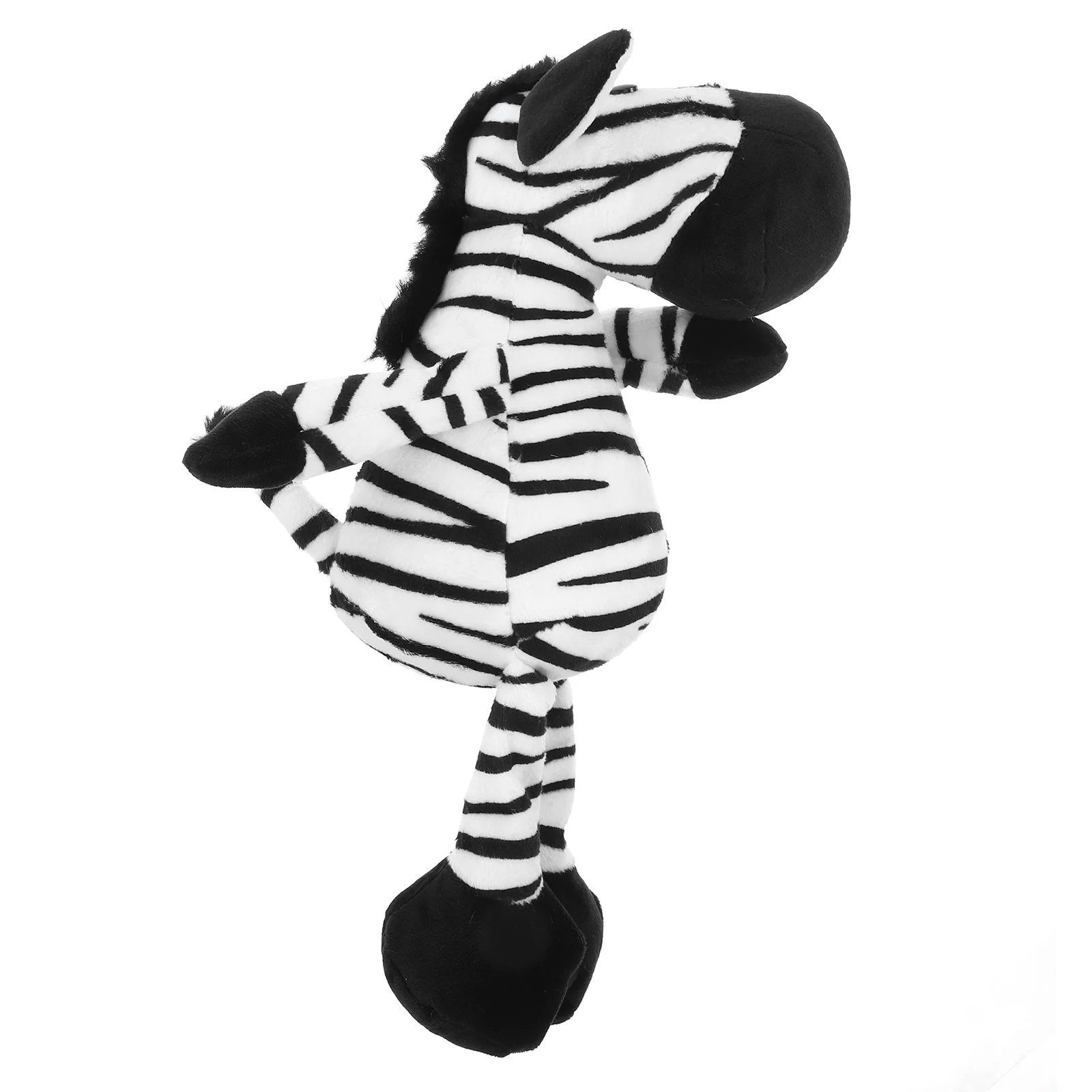 

Zebra Modeling Toy Knit Stuffed Animals Lovely Filling Plush Short Decorative for Boys Supple