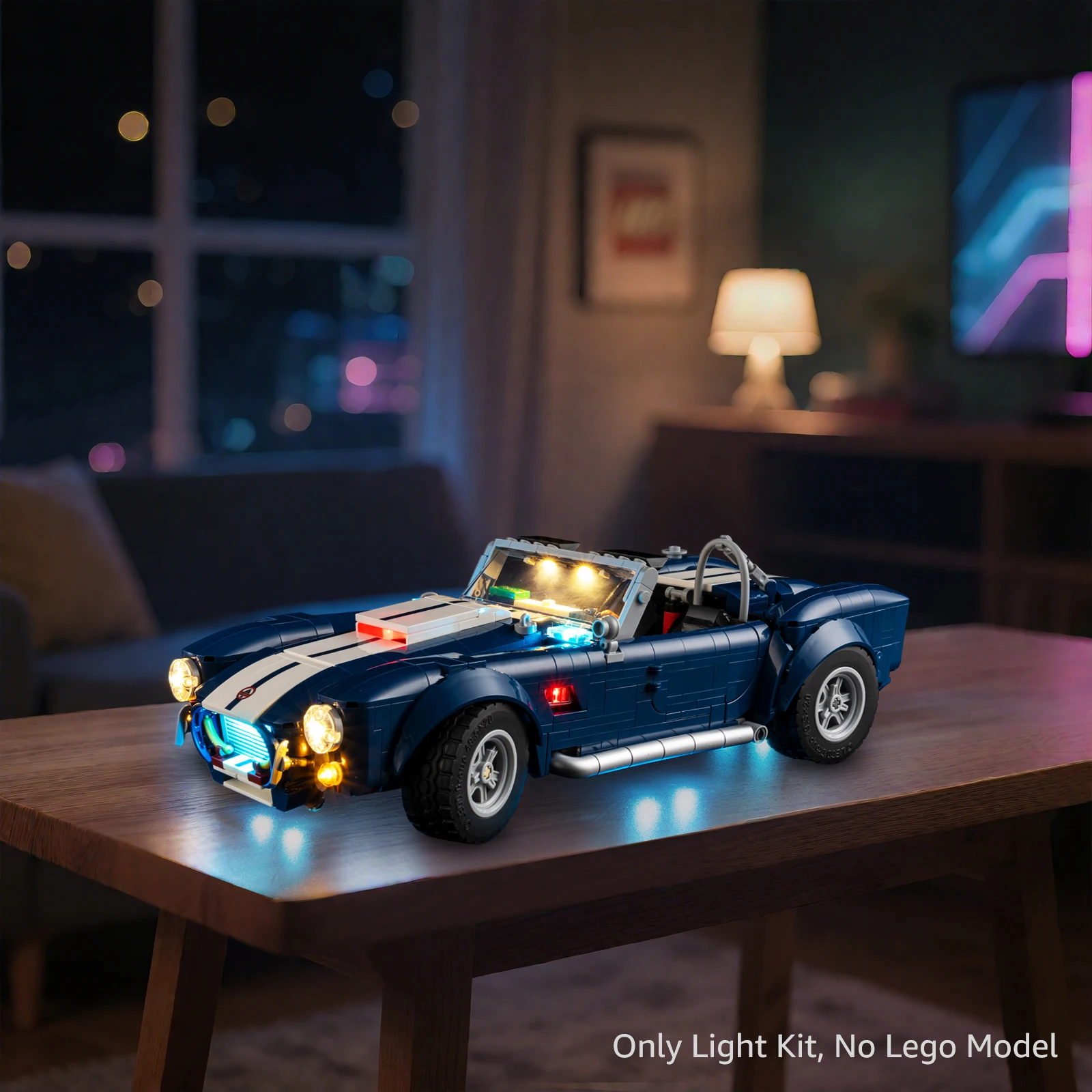 LED-Beleuchtungsset geeignet für LEGO Shelby Cobra 427 S/C 10357 Bausteine