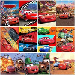 Disney Cars pittura diamante fai da te Cartoon Lightning Mcqueen personaggi d'arte mosaico punto croce mosaico Kit decorazioni per la casa regalo per bambino