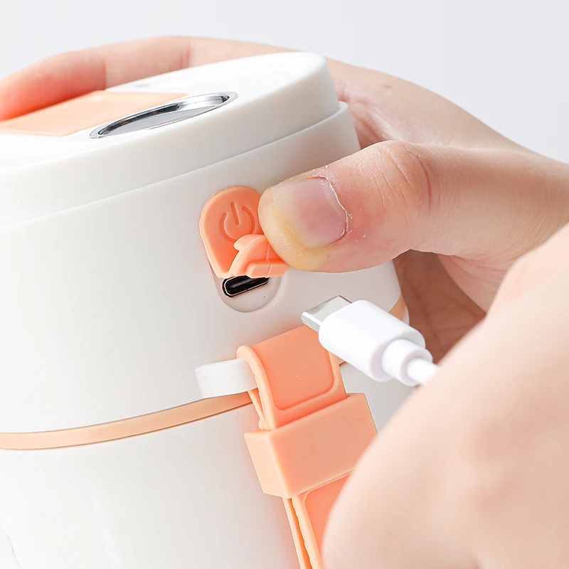 شاشة ديجيتال كوب لصنع العصائر المحمولة USB شحن كوب عصير المنزل متعدد الوظائف التلقائي خلاط فواكه زجاجة للمطبخ المنزل