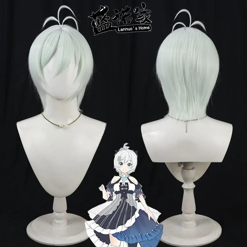 

Виртуальный YouTuber Dennou Shojo Shiro, парик для косплея, реквизит для Хэллоуина, синтетические волосы, термостойкое волокно + шапочка для парика