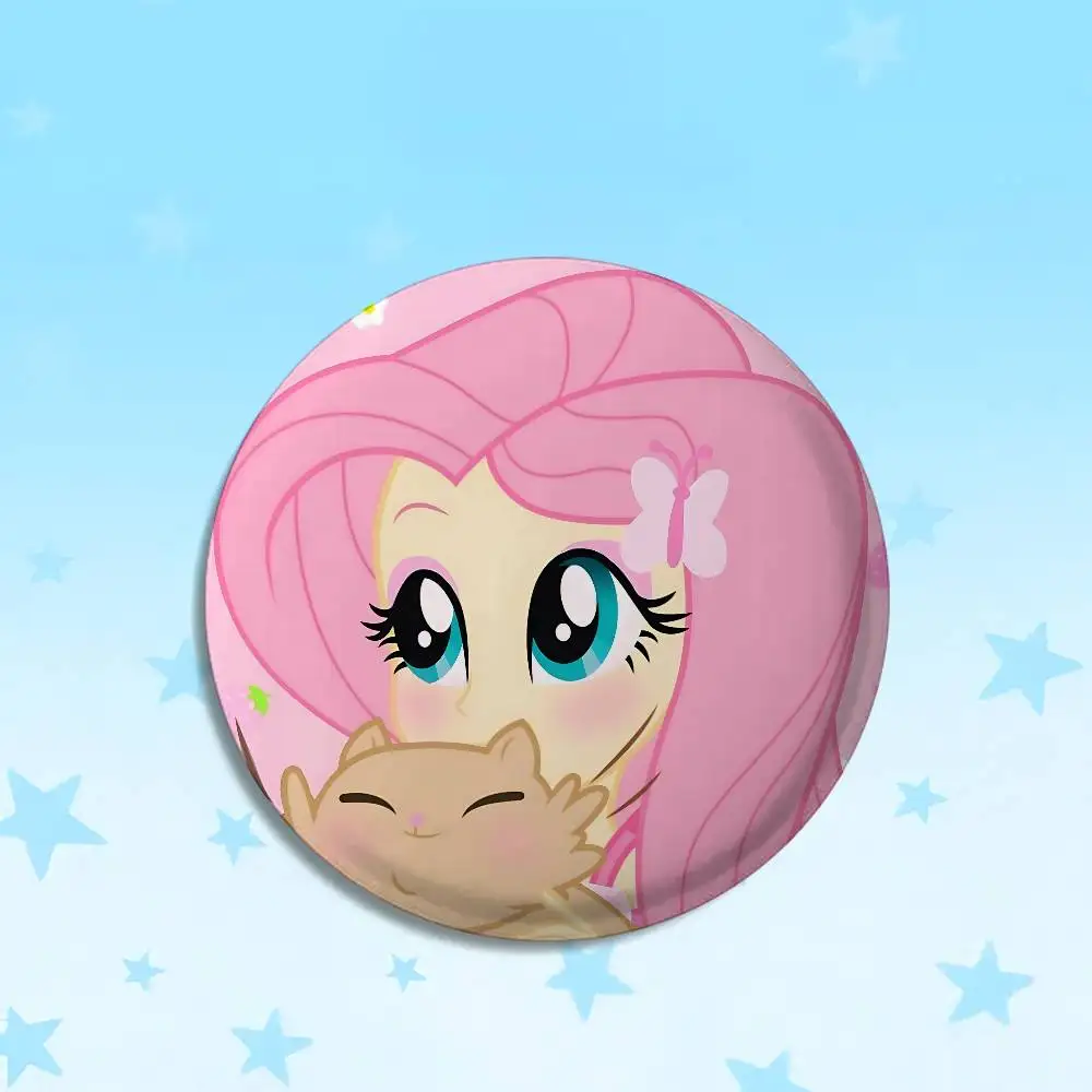 Cute Anime-M-my-L-little-P-ponyS Kawaii Badge Pins For Friend, Backpack, Clothing, Collectible Accessories, Jewelry Gift