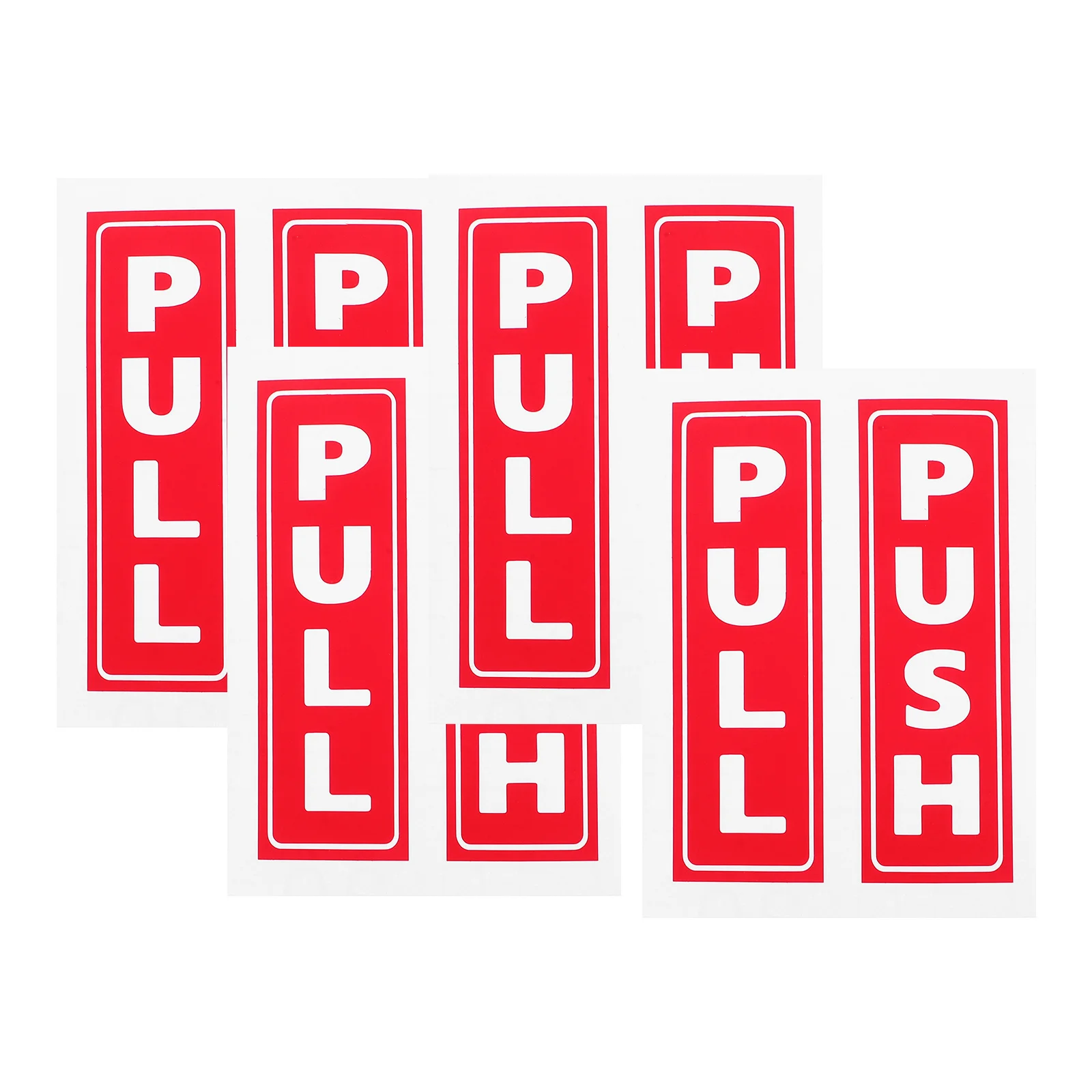 

8 Pcs Sliding Door Stickers Decals for Glass Doors Elevator Stop Sign Business Pvc Caution Festival Office Close