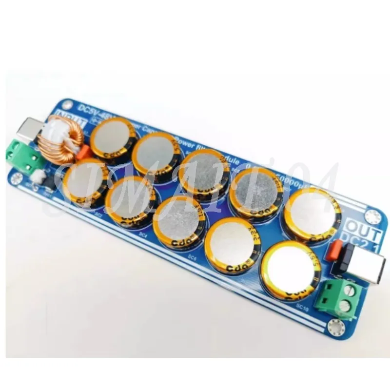 High-End 5V-48V Linear Switching Power Supply Capacitor Filter Board 10A for Headphone Amplifier DAC