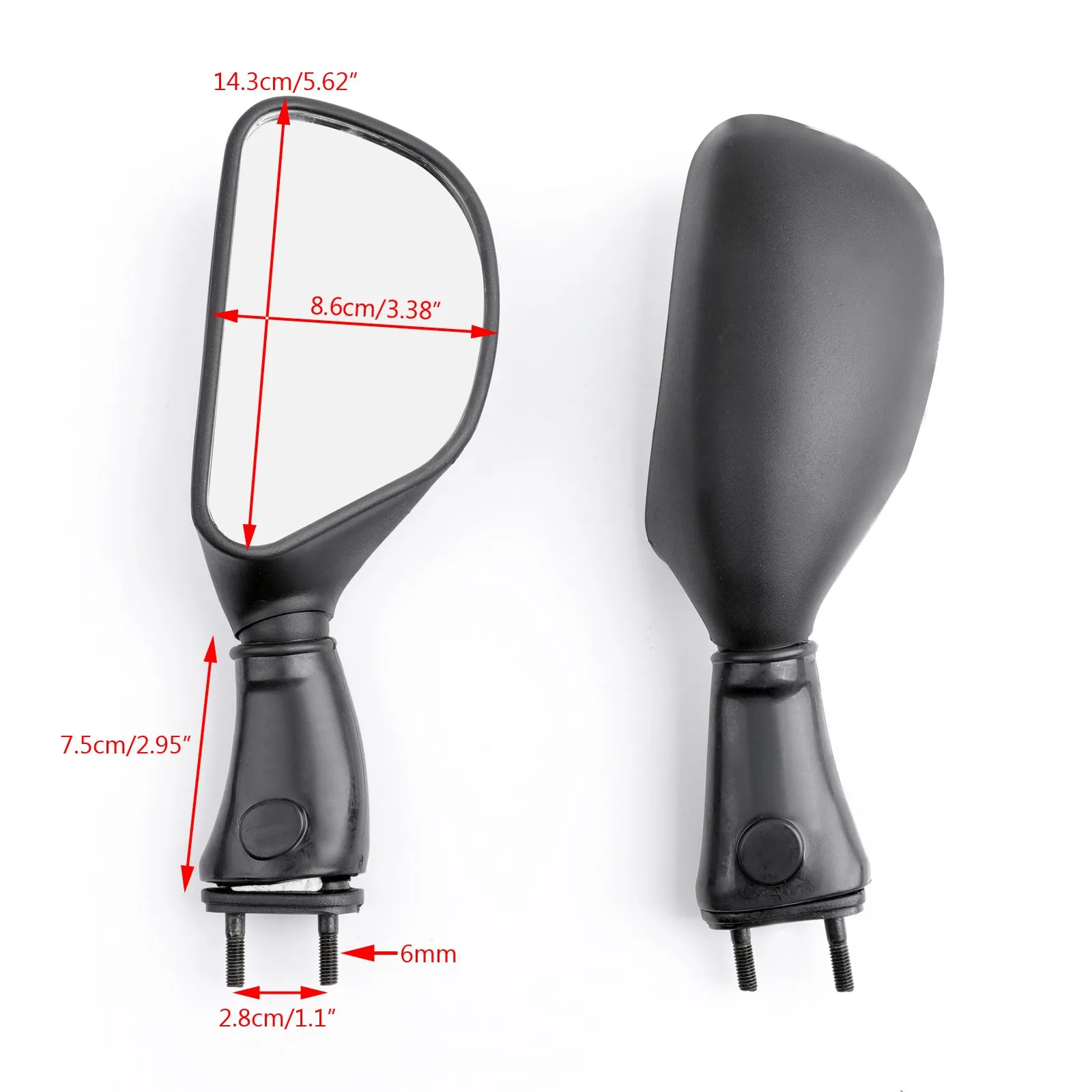

Artudatech Rearview Mirrors Yellow Glass For Yamaha MT-09 MT09 XSR900 MT-03 MT-10 2022+