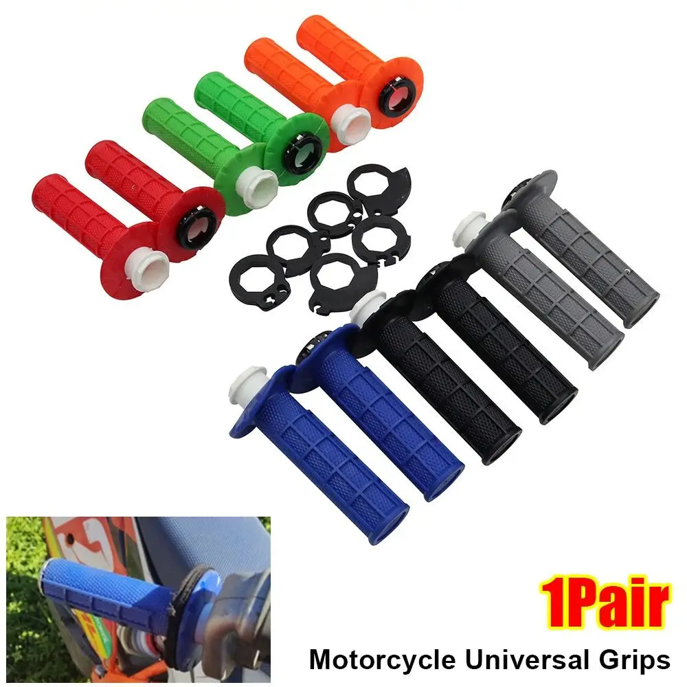 

1Pair 7/8" 22mm Motorcycle Universal Grips Snap-on Cam with Self-Locking Function Hand Grip Lock-on Handlebar Grips