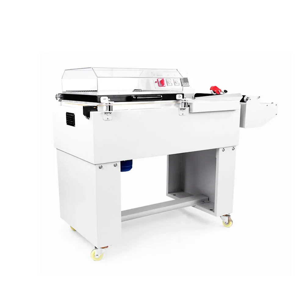 

POF Film Manual Semi Automatic Carton Case Box Bottles Book L Bar Sealing Heat Shrink Wrapping Machine