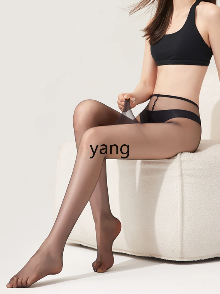 LMM flesh color women's thin anti-hook high transparent pantyhose skin tone pantyhose