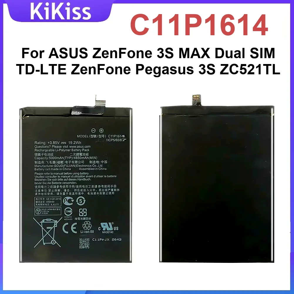 

Eco-Friendly Mobile Phone Battery For ASUS ZenFone 3S MAX Dual SIM TD-LTE ZenFone Pegasus 3S ZC521TL Certified Quality C11P1614