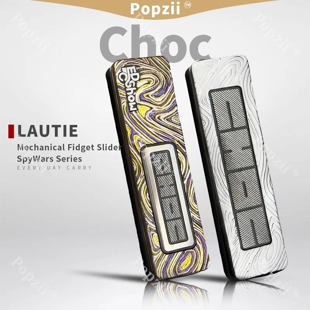 LAUTIE Choc Handmade Color 8th Anniversary Merch Stress Relief Toy Mechanical Push Slider Limited Edition Fidgeting Toys