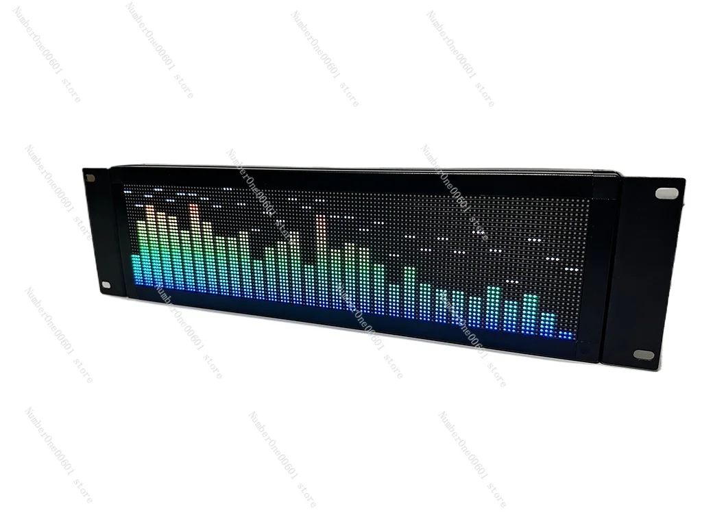 3U Cabinet Professional Full-color Rack-Mount Music Spectrum Display RGB Level Rhythm Light